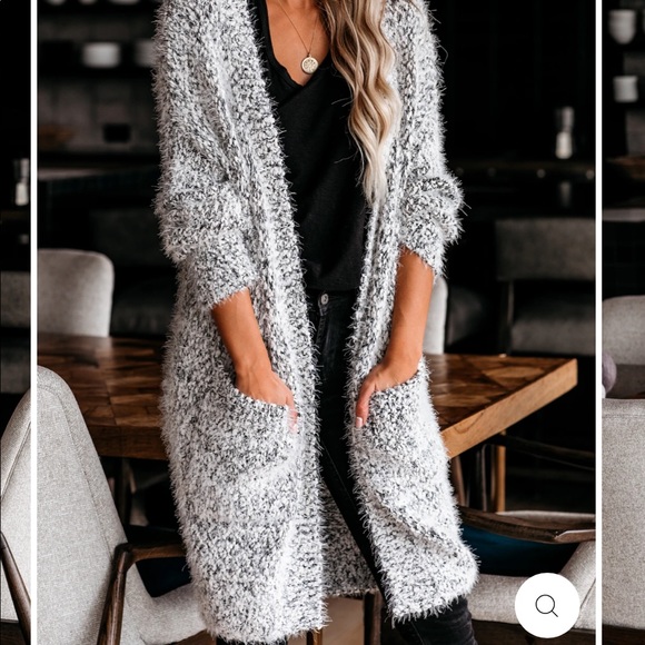 Vici | Sweaters | Fluffy Cardigan Grey 